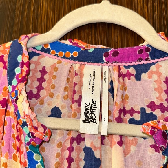 Dominic Beattie Anthropologie Tiered Mini Dress - Picture 8 of 10